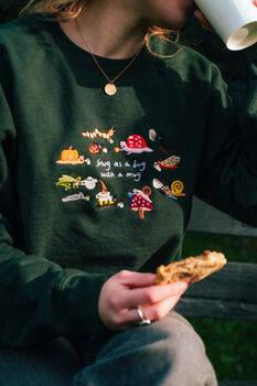 Snug As A Bug Embroidered Sweatshirt, 7 of 7