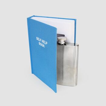 “Self Help” Hip Flask In A Book, 2 of 4