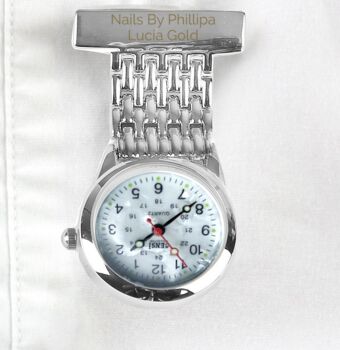 Personalised Nurse's Fob Watch, 2 of 5