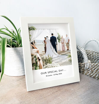 Personalised White Framed Handmade Photo Gift, 6 of 8
