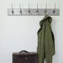Traditional Vintage Painted Wooden Coat Rack, thumbnail 3 of 6