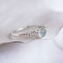 Sterling Silver Aquamarine Ring, thumbnail 3 of 9