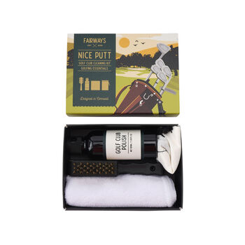 Fairways 'Nice Putt' Golf Club Cleaning Kit In Gift Box, 2 of 6