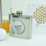 Personalised Birthday Golf Hip Flask, thumbnail 1 of 5