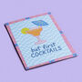 But First Cocktails Fun Drinks A5 Print, thumbnail 2 of 2