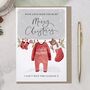 Personalised Love From The Bump Christmas Card For Mummy, thumbnail 2 of 4