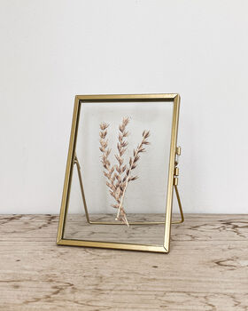 Set Of Two: Gold Pressed Flower Frames, 3 of 6