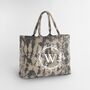 Personalised Tie Dye Canvas Tote Bag, Monogram Initial, thumbnail 5 of 6
