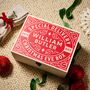 Classic Red Vintage Full Colour Wooden Personalised Christmas Eve Box, thumbnail 1 of 4