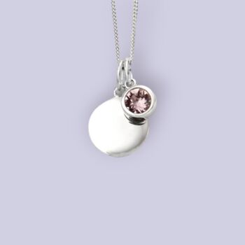 Genuine Alexandrite Cz Necklace In Sterling Silver, 4 of 12