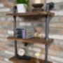Industrial Wall Pipe Shelves, thumbnail 2 of 3