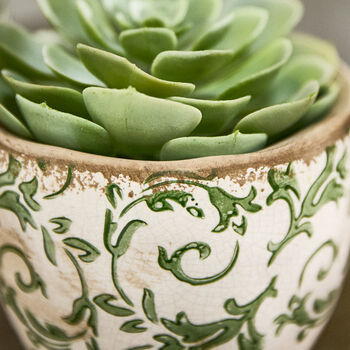 Irina Green Botanical Planter, 5 of 8