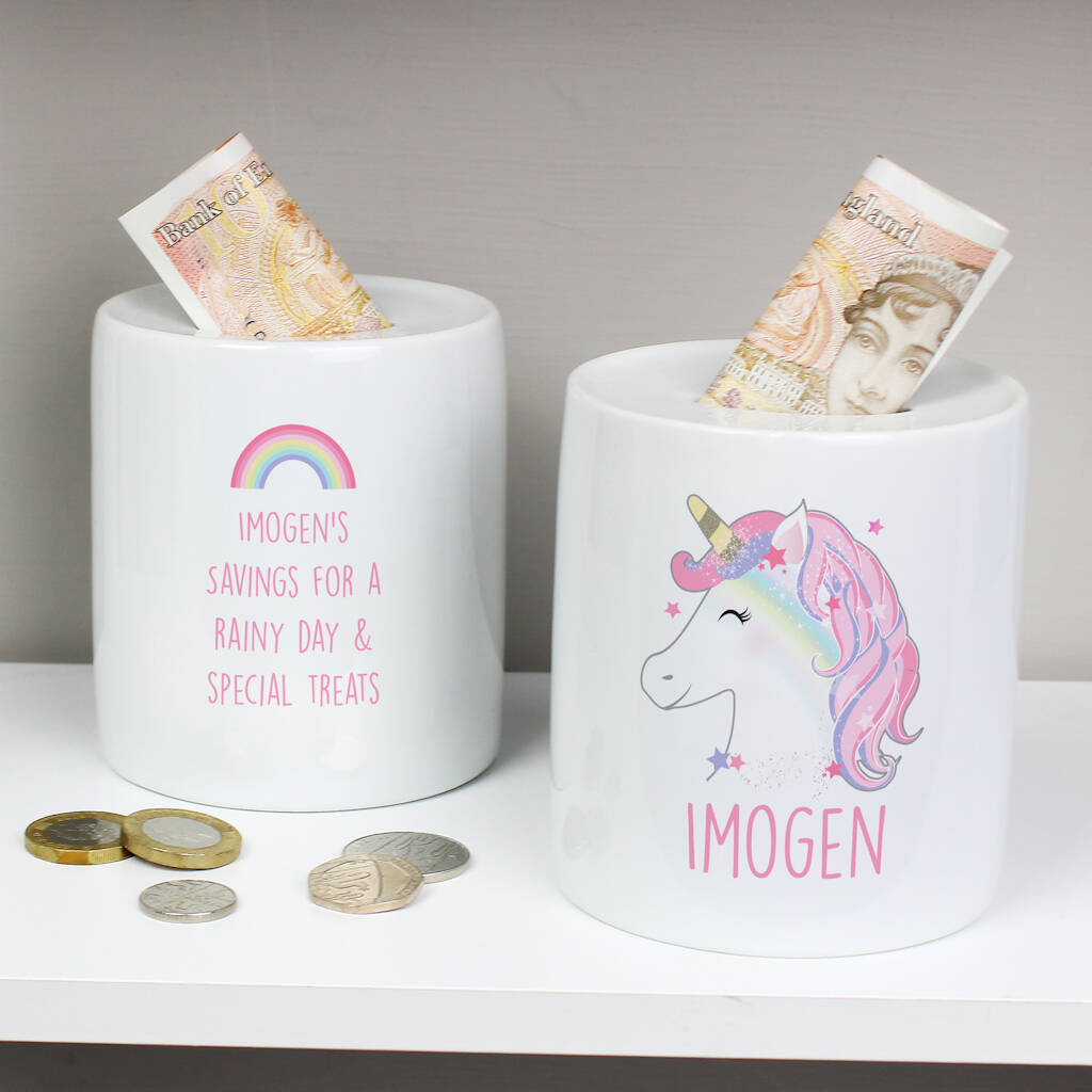 personalised unicorn toy box