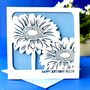 Personalised September Aster Birth Flower Card, thumbnail 1 of 4