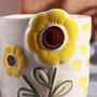 G Decor Handmade And Hand Painted Sunflower Bloom Mug Collection, thumbnail 3 of 4