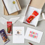 Christmas Card And Chocolate Letterbox Sweet Treat, thumbnail 1 of 5