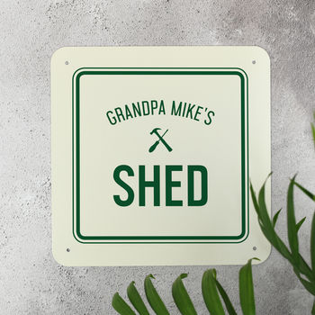 Personalised Garden Shed Sign For Grandad, 2 of 7