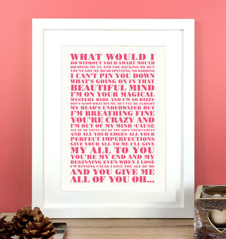 Personalised 'First Dance' Song Print, 5 of 12