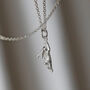 Sterling Silver Leaping Hare Necklace, thumbnail 2 of 8