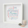 Personalised Retirement Word Art Gift For Her, thumbnail 2 of 6