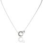 Personalised Silver Dome Link Necklace, thumbnail 1 of 2