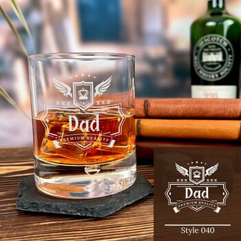 Personalised Whisky Glass W/ Miniature Whisky, 7 of 12