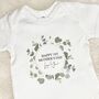 Happy First Mother's Day Eucalyptus Babygrow, thumbnail 3 of 5