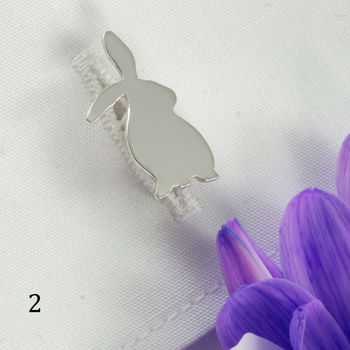 Silver Bunny Rabbit Cufflinks, 4 of 12