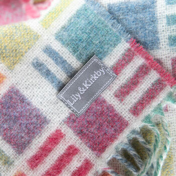 Merino Lambswool Square Or Spot Check Scarves, 6 of 8