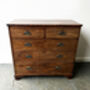 19th Century Georgian Antique Mahogany Chest Of Drawers, thumbnail 4 of 12