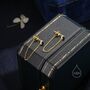 Sterling Silver Sapphire Blue Cz And Chain Ear Jacket, thumbnail 7 of 11