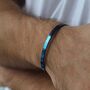 Navy Personalised Cuff Bracelet, thumbnail 1 of 3