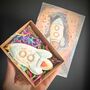 'To The Moon And Back' Rocket Biscuit And Greetings Card Valentines Gift For Him, thumbnail 7 of 7