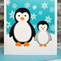 'Penguins' First Christmas Card From Baby Or Grandchild, thumbnail 4 of 4
