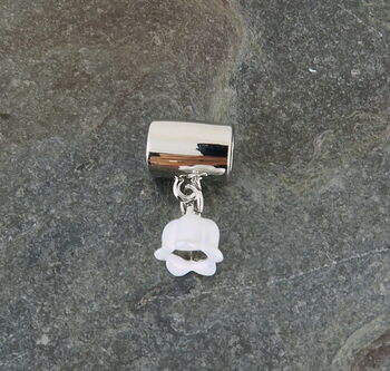 Lily Of The Valley May Birth Flower Bracelet Charm, 2 of 4