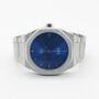 Silver And Navy Stainless Steel Wrist Watch, thumbnail 6 of 9