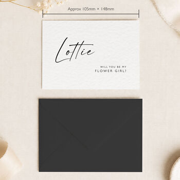 Bridesmaid Proposal Card Black And White, 8 of 12
