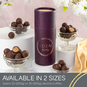 Happy Birthday Vegan Chocolate Truffle Letterbox Gift, 60th, 50th And 40th Birthday Gifts For Her, 2 of 11