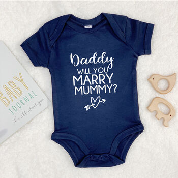 Mummy, Will You Marry Daddy Proposal Babygrow, 7 of 7