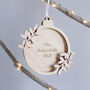 Personalised Wooden Christmas Ornament For Couples, thumbnail 3 of 4