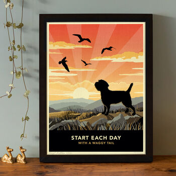 Limited Edition Border Terrier Print: Dog Lovers Gift, 3 of 7