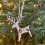 Eight Wooden Reindeer And Tree Decorations / Gift Tags, thumbnail 2 of 4