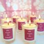 Personalised Name Wedding Favour Candles, thumbnail 3 of 11