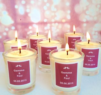 Personalised Name Wedding Favour Candles, 3 of 11