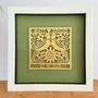 Custom Framed Artwork With Names And Date, thumbnail 5 of 9
