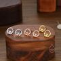Sterling Silver Claddagh Stud Earrings, thumbnail 4 of 11