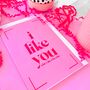 I Like You Valentine's Day Card, thumbnail 5 of 5