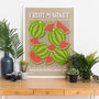 Watermelon Fruit Market Print, thumbnail 1 of 2