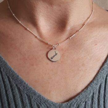 Personalised 'Our Special Place' Map Necklace, 2 of 5
