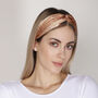 Tie And Dye Browns Mulberry Silk Headband, thumbnail 4 of 5